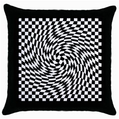 Whirl Throw Pillow Case (black) by Amaryn4rt