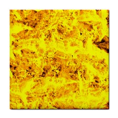 Yellow Abstract Background Tile Coasters