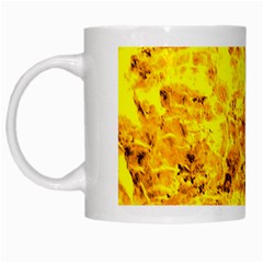 Yellow Abstract Background White Mugs