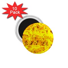 Yellow Abstract Background 1 75  Magnets (10 Pack) 