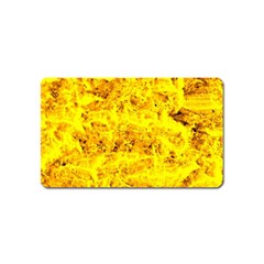 Yellow Abstract Background Magnet (name Card)