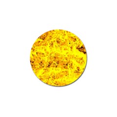 Yellow Abstract Background Golf Ball Marker