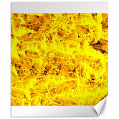 Yellow Abstract Background Canvas 8  X 10 