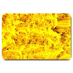 Yellow Abstract Background Large Doormat 