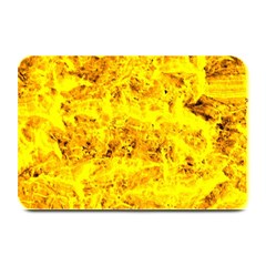 Yellow Abstract Background Plate Mats