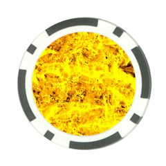 Yellow Abstract Background Poker Chip Card Guard