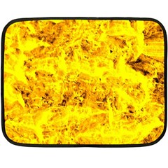 Yellow Abstract Background Fleece Blanket (mini)