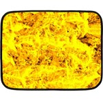 Yellow Abstract Background Fleece Blanket (Mini) 35 x27  Blanket