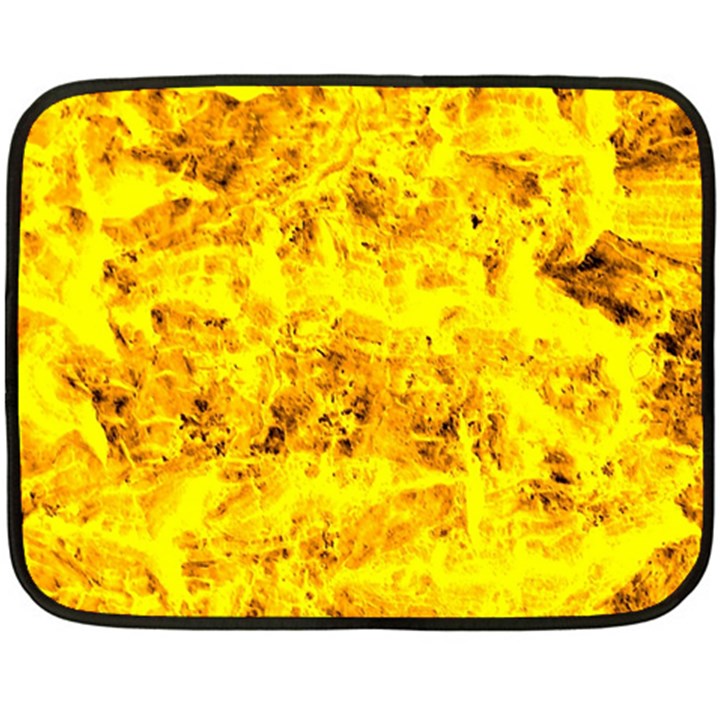 Yellow Abstract Background Fleece Blanket (Mini)