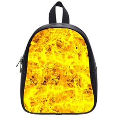 Yellow Abstract Background School Bags (small) 