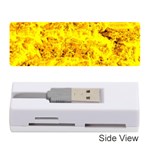 Yellow Abstract Background Memory Card Reader (Stick)  Front