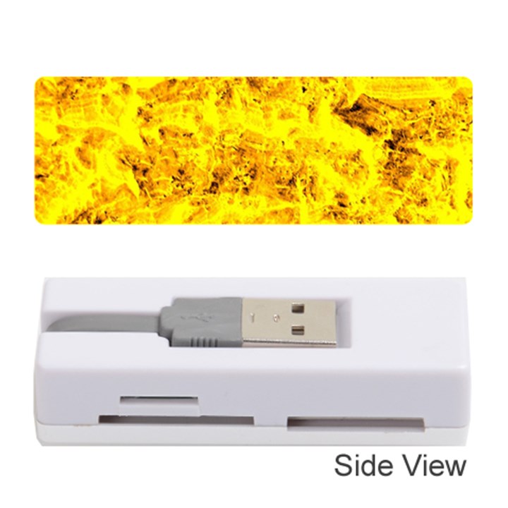 Yellow Abstract Background Memory Card Reader (Stick) 