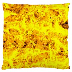 Yellow Abstract Background Large Cushion Case (one Side)