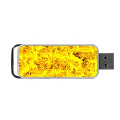 Yellow Abstract Background Portable Usb Flash (two Sides)