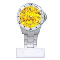 Yellow Abstract Background Plastic Nurses Watch