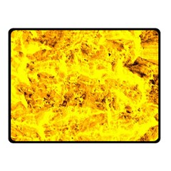 Yellow Abstract Background Double Sided Fleece Blanket (small) 