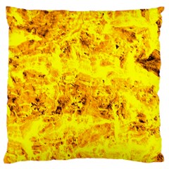 Yellow Abstract Background Standard Flano Cushion Case (two Sides) by Amaryn4rt