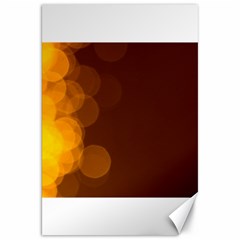 Yellow And Orange Blurred Lights Orange Gerberas Yellow Bokeh Background Canvas 20  X 30  