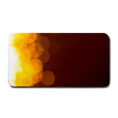 Yellow And Orange Blurred Lights Orange Gerberas Yellow Bokeh Background Medium Bar Mats by Amaryn4rt