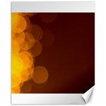 Yellow And Orange Blurred Lights Orange Gerberas Yellow Bokeh Background Canvas 11  x 14   10.95 x13.48  Canvas - 1