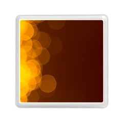 Yellow And Orange Blurred Lights Orange Gerberas Yellow Bokeh Background Memory Card Reader (square) 