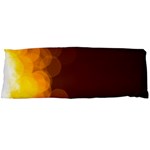 Yellow And Orange Blurred Lights Orange Gerberas Yellow Bokeh Background Body Pillow Case Dakimakura (Two Sides) Front