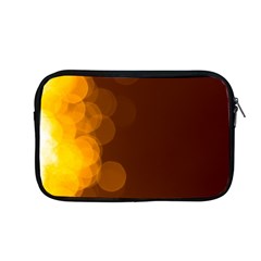 Yellow And Orange Blurred Lights Orange Gerberas Yellow Bokeh Background Apple Macbook Pro 13  Zipper Case