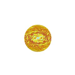 Yellow Seamless Psychedelic Pattern 1  Mini Buttons