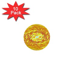 Yellow Seamless Psychedelic Pattern 1  Mini Buttons (10 pack) 