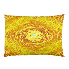 Yellow Seamless Psychedelic Pattern Pillow Case