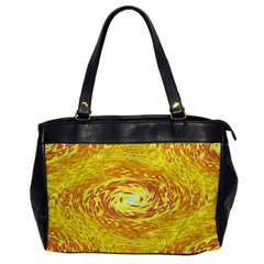 Yellow Seamless Psychedelic Pattern Office Handbags