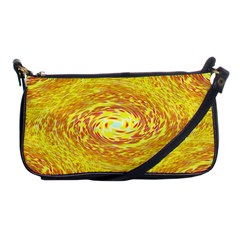 Yellow Seamless Psychedelic Pattern Shoulder Clutch Bags