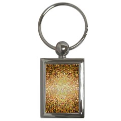 Yellow And Black Stained Glass Effect Key Chains (rectangle)  by Amaryn4rt