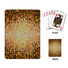 Yellow And Black Stained Glass Effect Playing Card