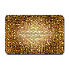 Yellow And Black Stained Glass Effect Small Doormat 