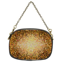 Yellow And Black Stained Glass Effect Chain Purses (one Side)  by Amaryn4rt