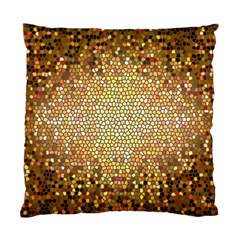 Yellow And Black Stained Glass Effect Standard Cushion Case (one Side) by Amaryn4rt