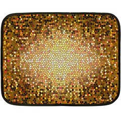 Yellow And Black Stained Glass Effect Fleece Blanket (mini)