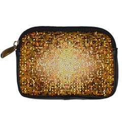 Yellow And Black Stained Glass Effect Digital Camera Cases by Amaryn4rt