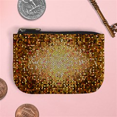 Yellow And Black Stained Glass Effect Mini Coin Purses by Amaryn4rt