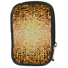 Yellow And Black Stained Glass Effect Compact Camera Cases by Amaryn4rt