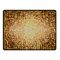 Yellow And Black Stained Glass Effect Fleece Blanket (small)