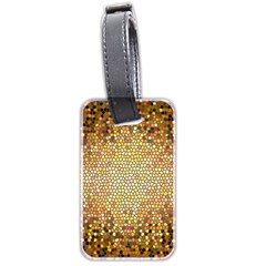 Yellow And Black Stained Glass Effect Luggage Tags (Two Sides)