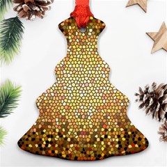 Yellow And Black Stained Glass Effect Ornament (Christmas Tree) 