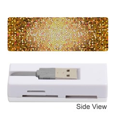 Yellow And Black Stained Glass Effect Memory Card Reader (Stick) 