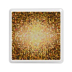 Yellow And Black Stained Glass Effect Memory Card Reader (Square) 