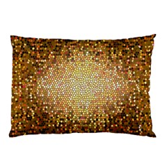 Yellow And Black Stained Glass Effect Pillow Case (two Sides) by Amaryn4rt