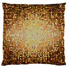 Yellow And Black Stained Glass Effect Standard Flano Cushion Case (one Side) by Amaryn4rt