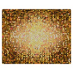 Yellow And Black Stained Glass Effect Double Sided Flano Blanket (medium)  by Amaryn4rt