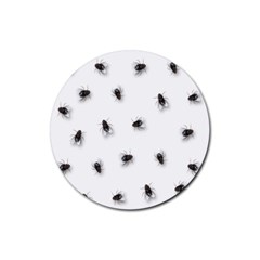 Flies Rubber Coaster (round) 